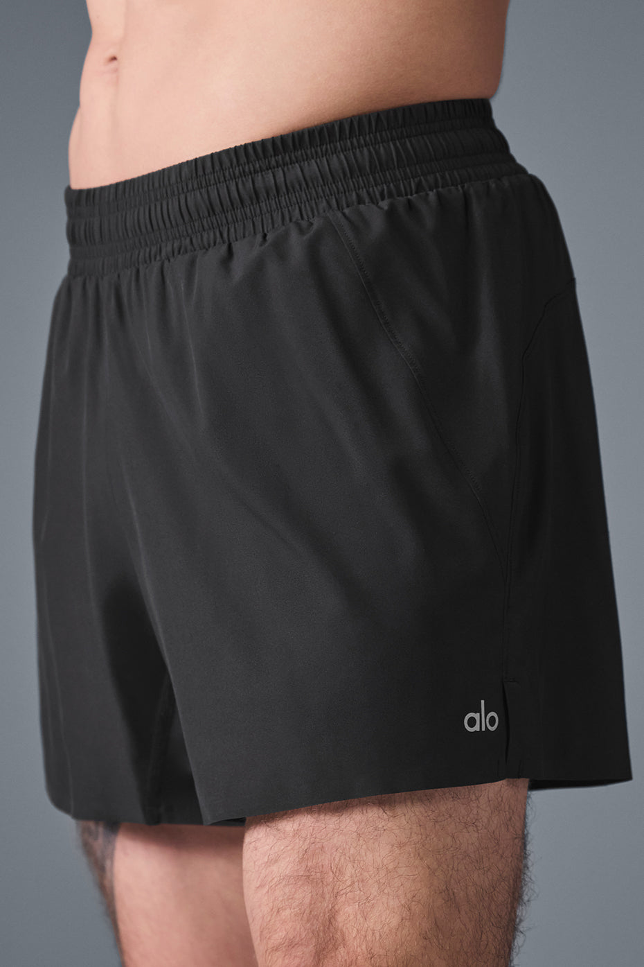 Alo Yoga Men's 5" Adapt Running Short  -  Black