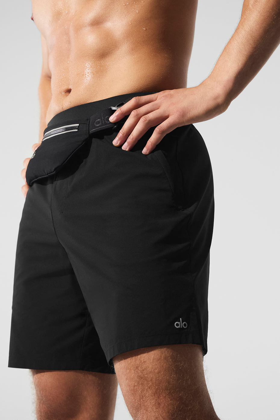Alo Yoga Men's 7" Repetition Short  -  Black