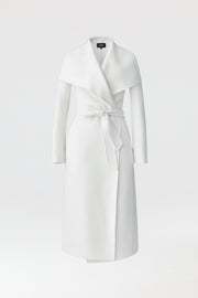Mackage MAI Double-face wool wrap coat-Cream