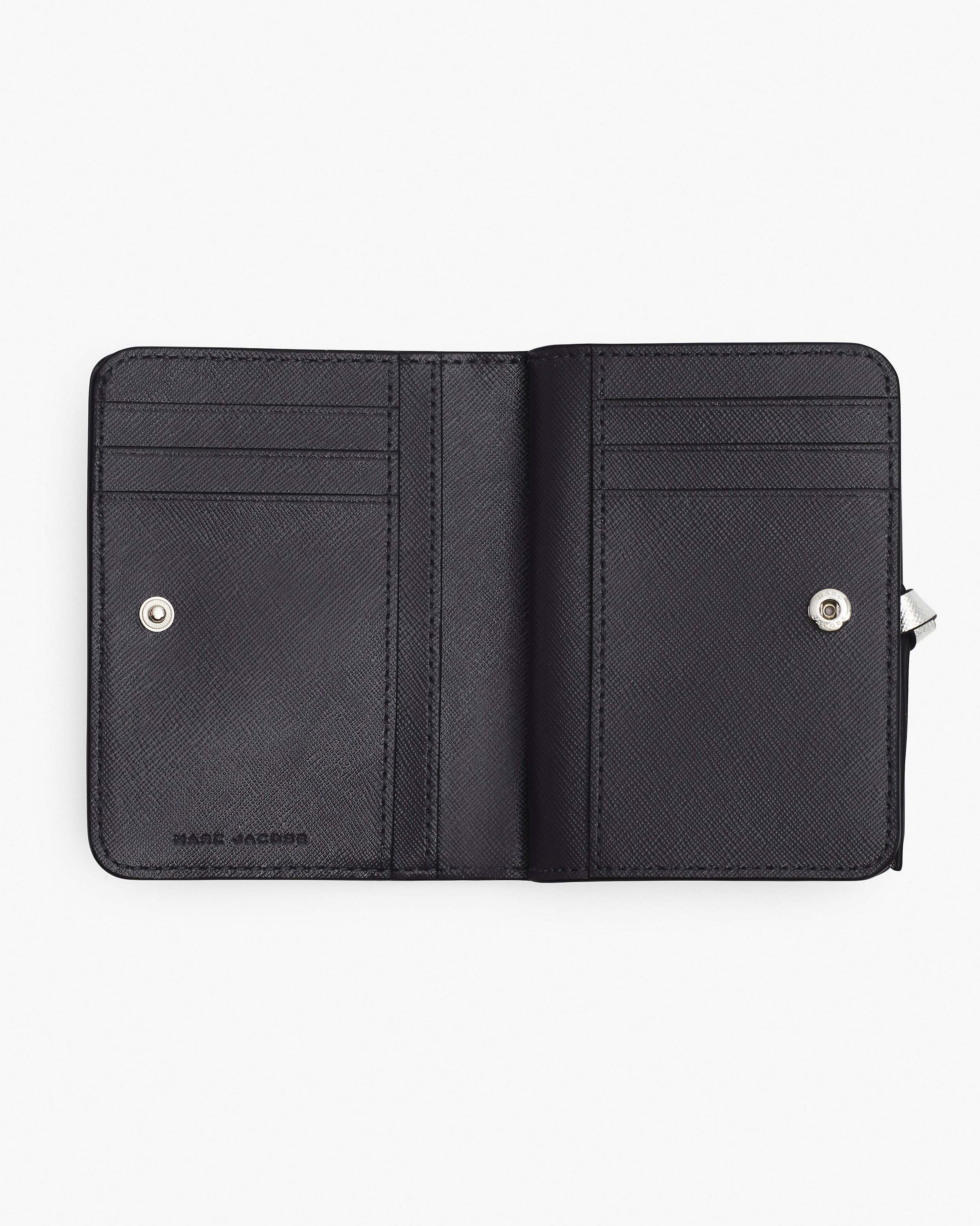 Marc Jacobs The Utility Snapshot Mini Compact Wallet - wolf grey multi