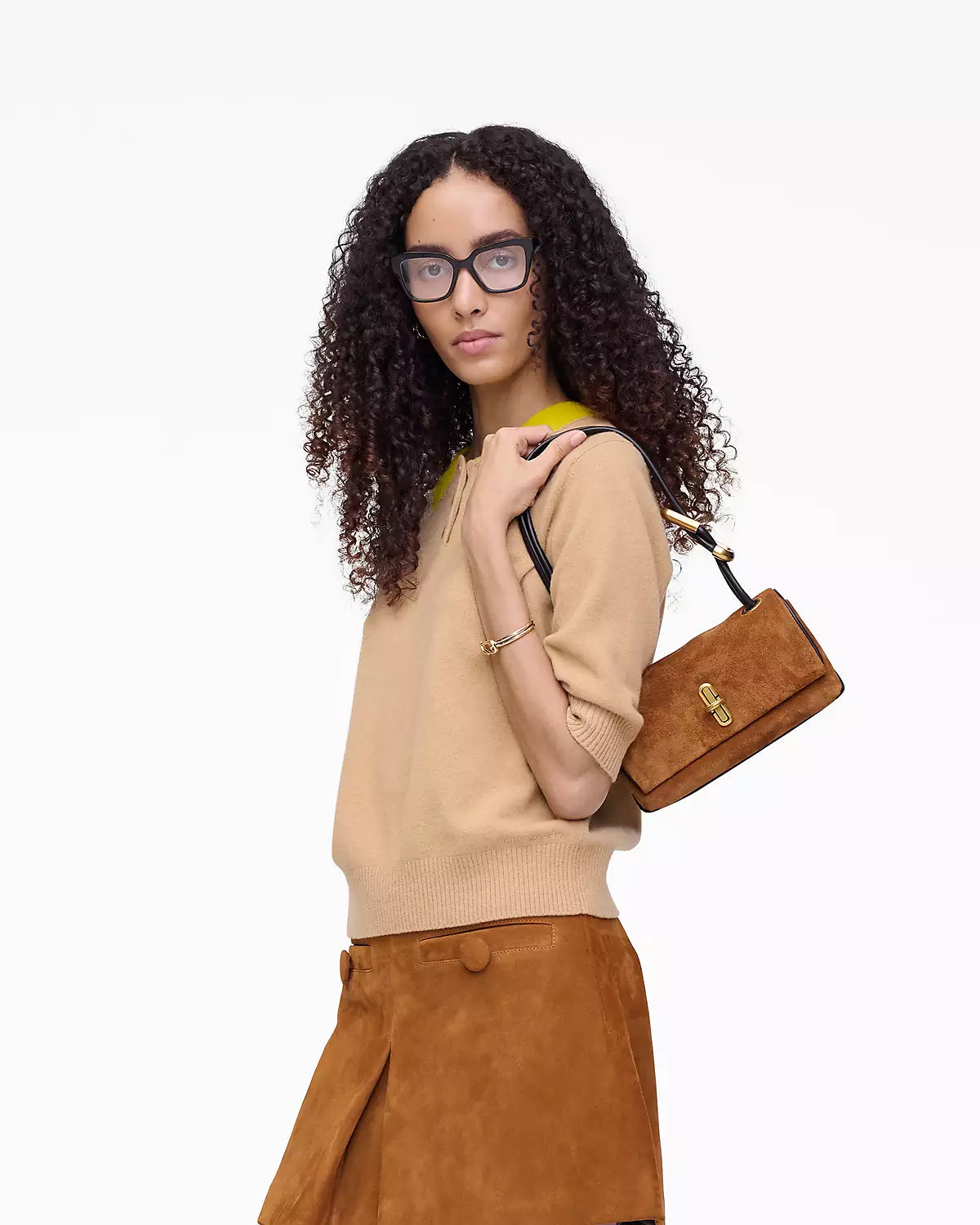 Marc Jacobs The Suede Mini Dual Shoulder Bag