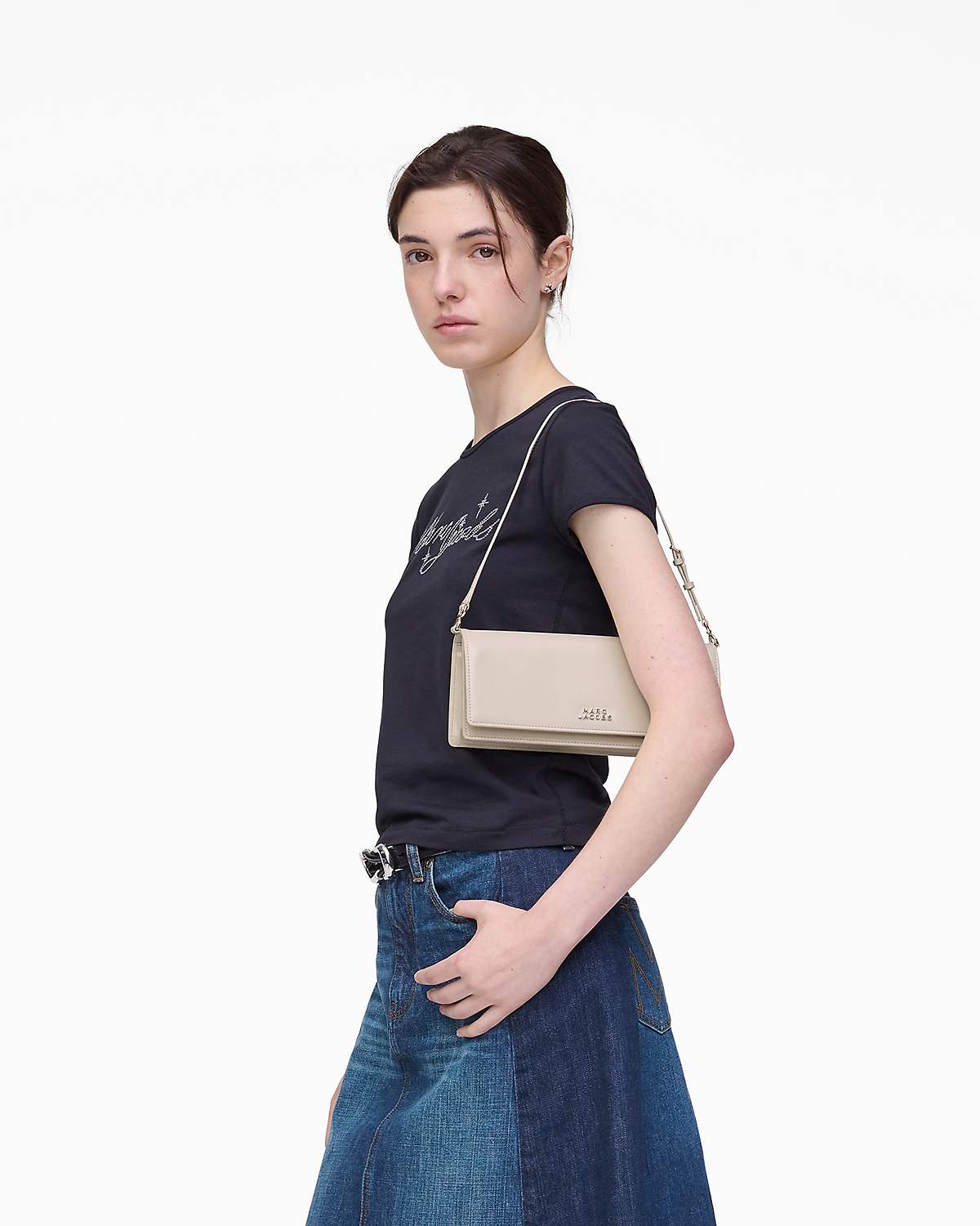 Marc Jacobs The Glam Mirror Shoulder Bag - Cotton White