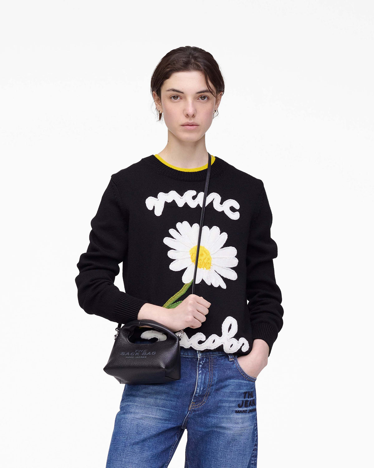Marc Jacobs The Micro Crossbody Sack Bag-Black - Hemen Teslimde