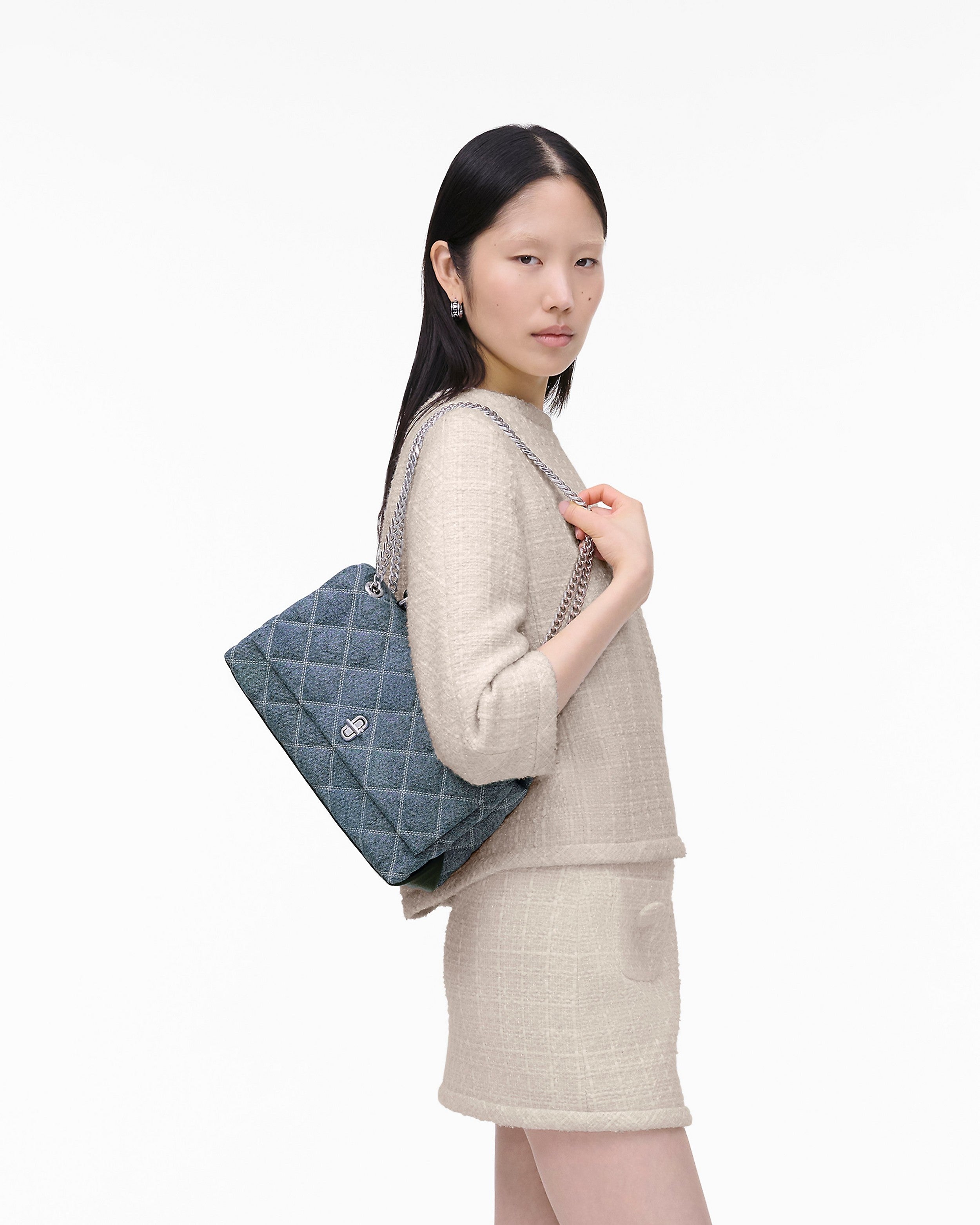 Marc Jacobs The Quilted Denim Dual Convertible Shoulder Bag