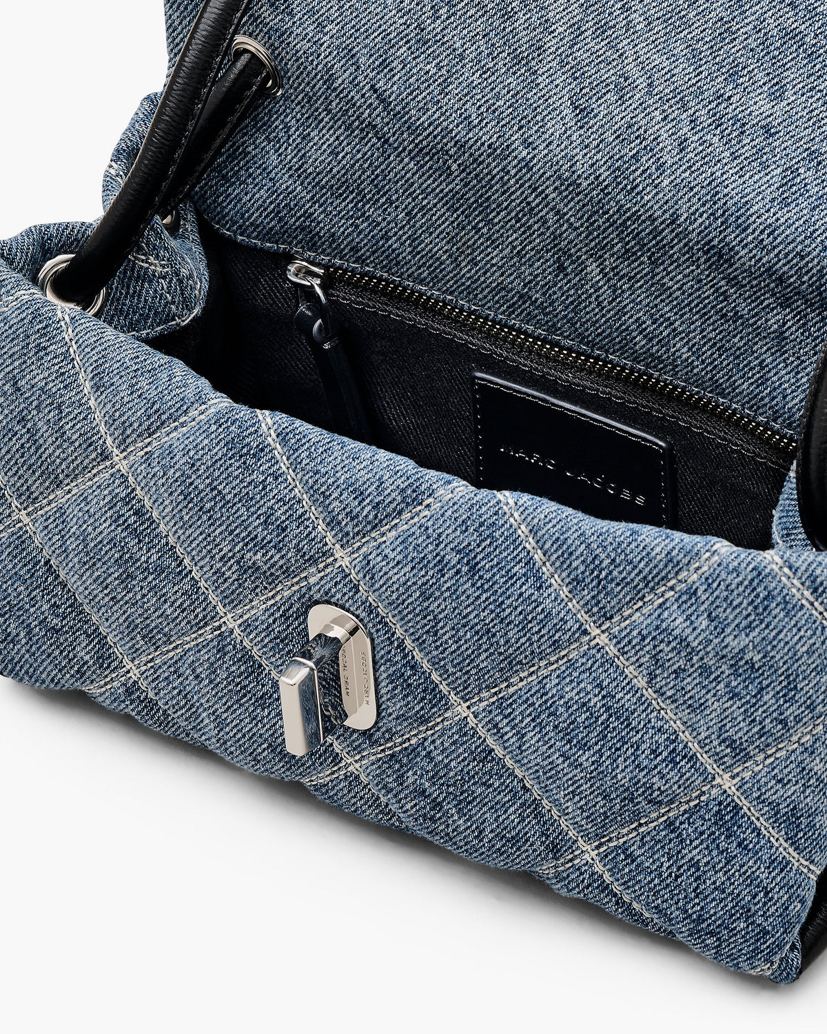 Marc Jacobs The Quilted Denim Mini Dual Shoulder Bag