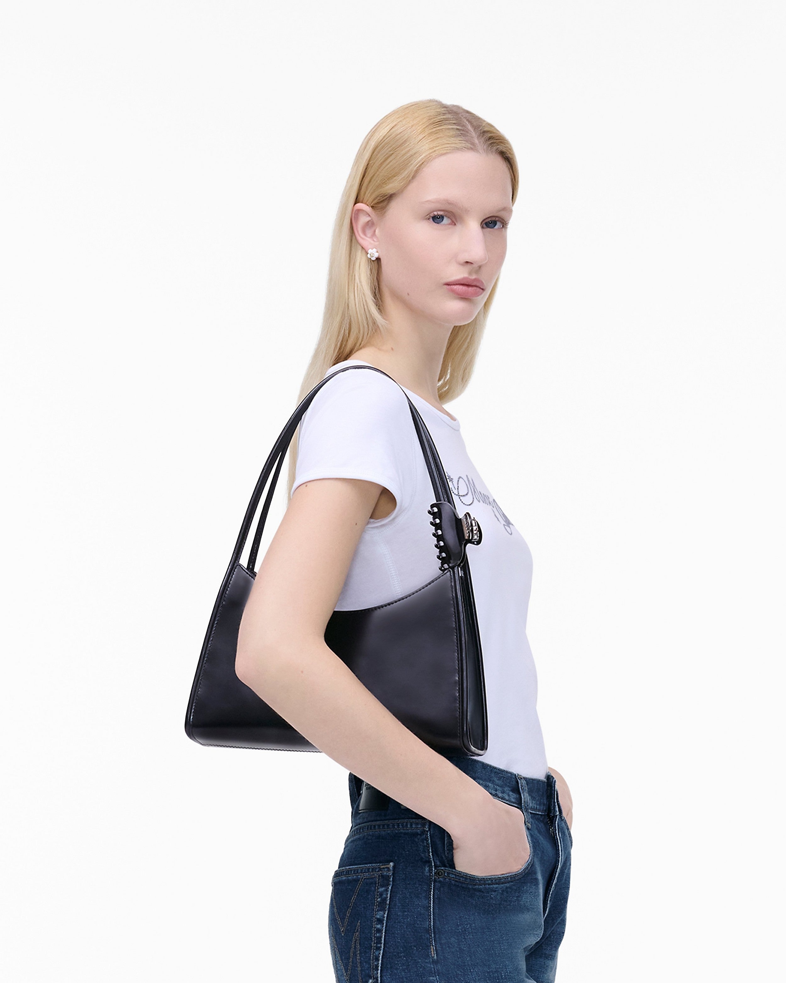 Marc Jacobs The Glam Claw Clip Shoulder Bag - Black – Kanadadan Kapına