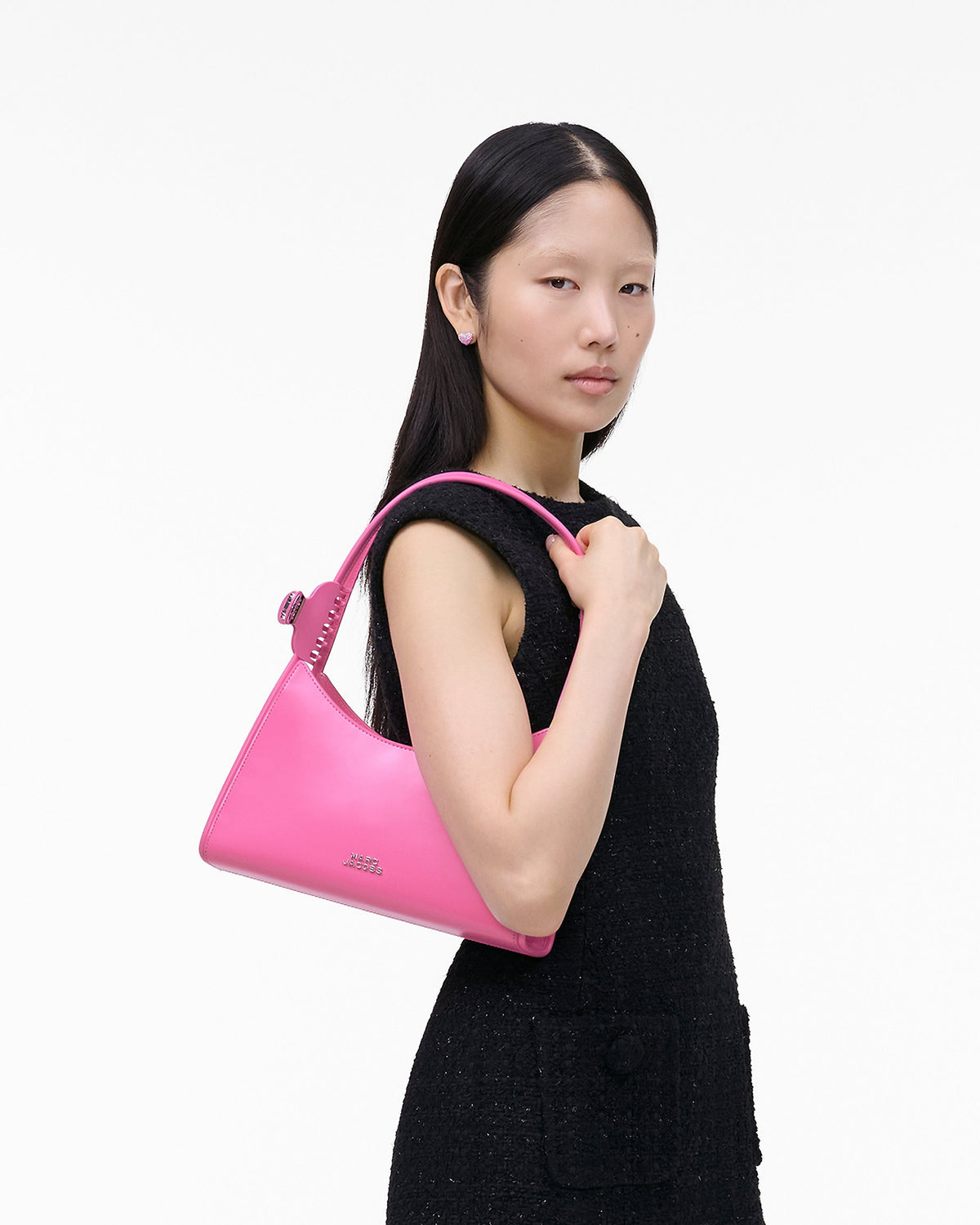 Marc Jacobs The Glam Claw Clip Shoulder Bag - Bow Pink
