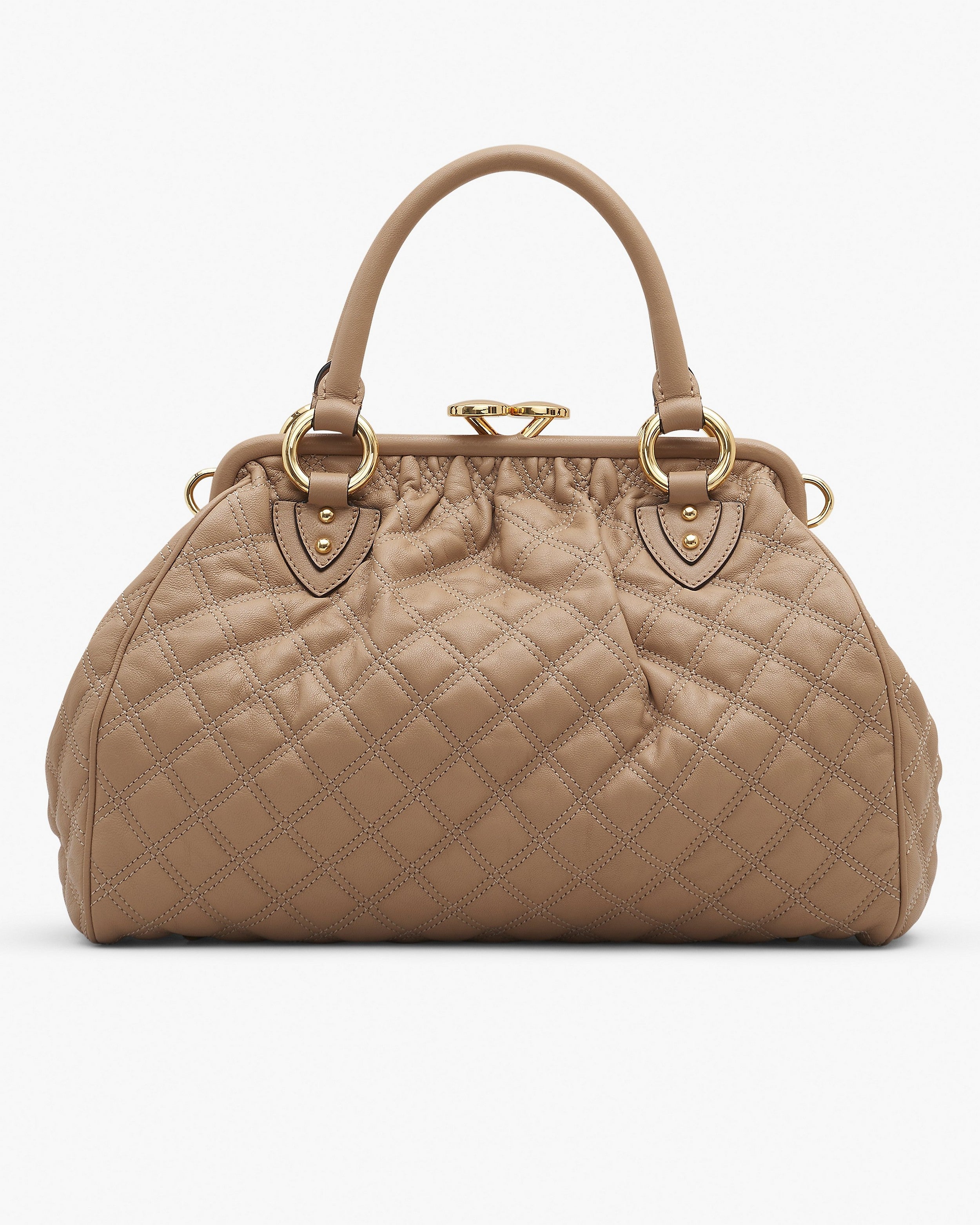 Marc Jacobs Re-Edition Quilted Leather Stam Bag - Camel