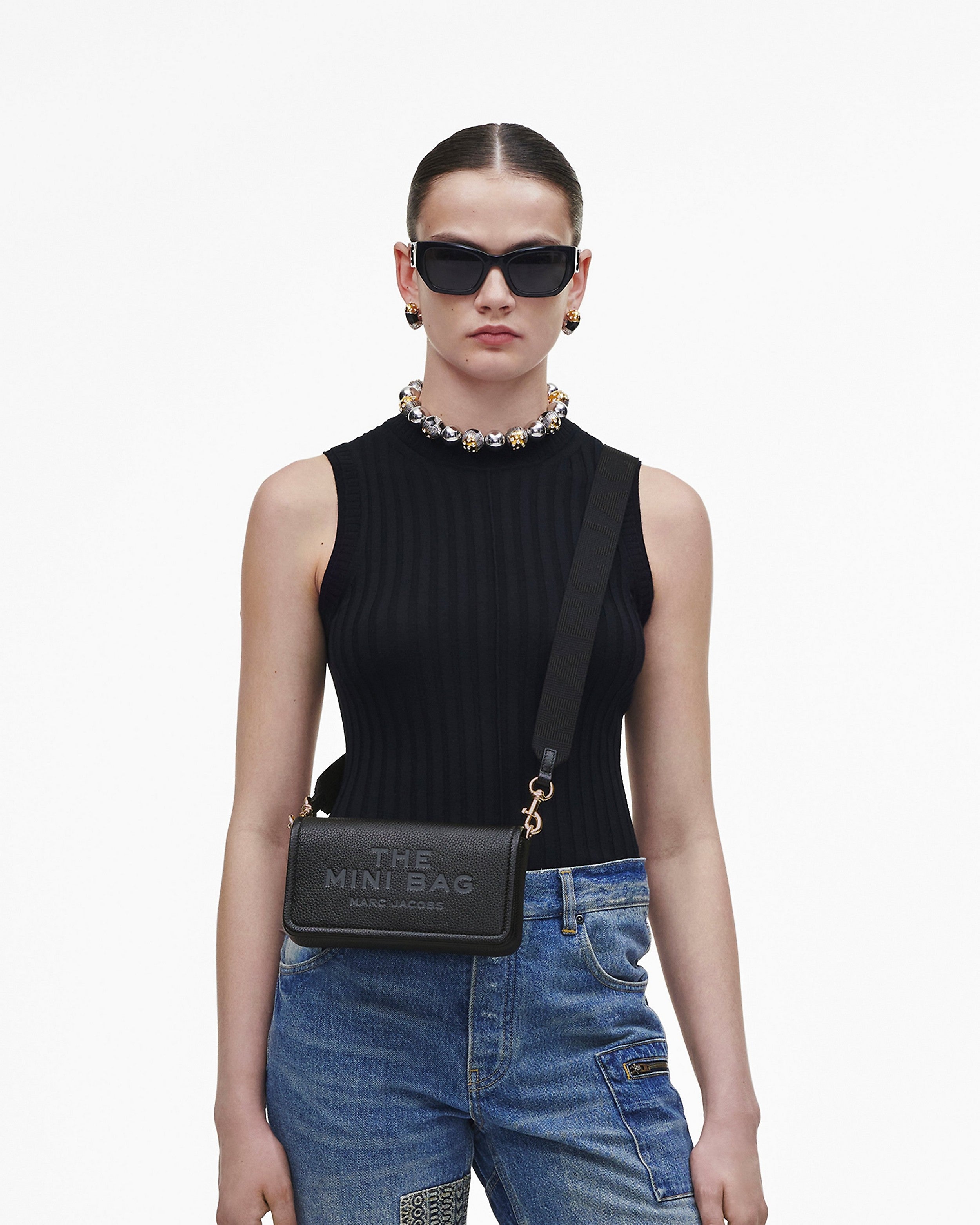 Marc Jacobs The Leather Mini Bag - Black