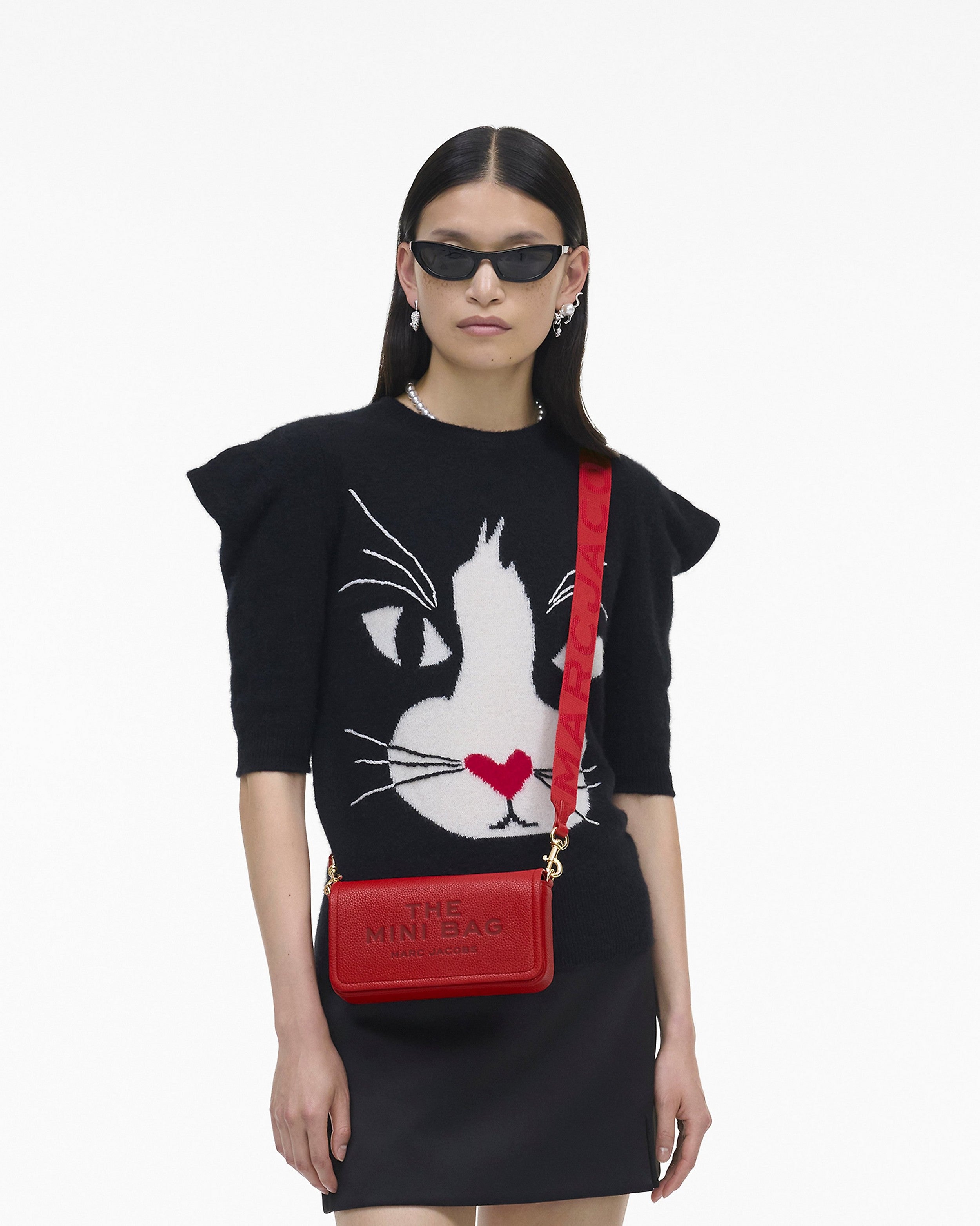 Marc Jacobs The Leather Mini Bag - True Red