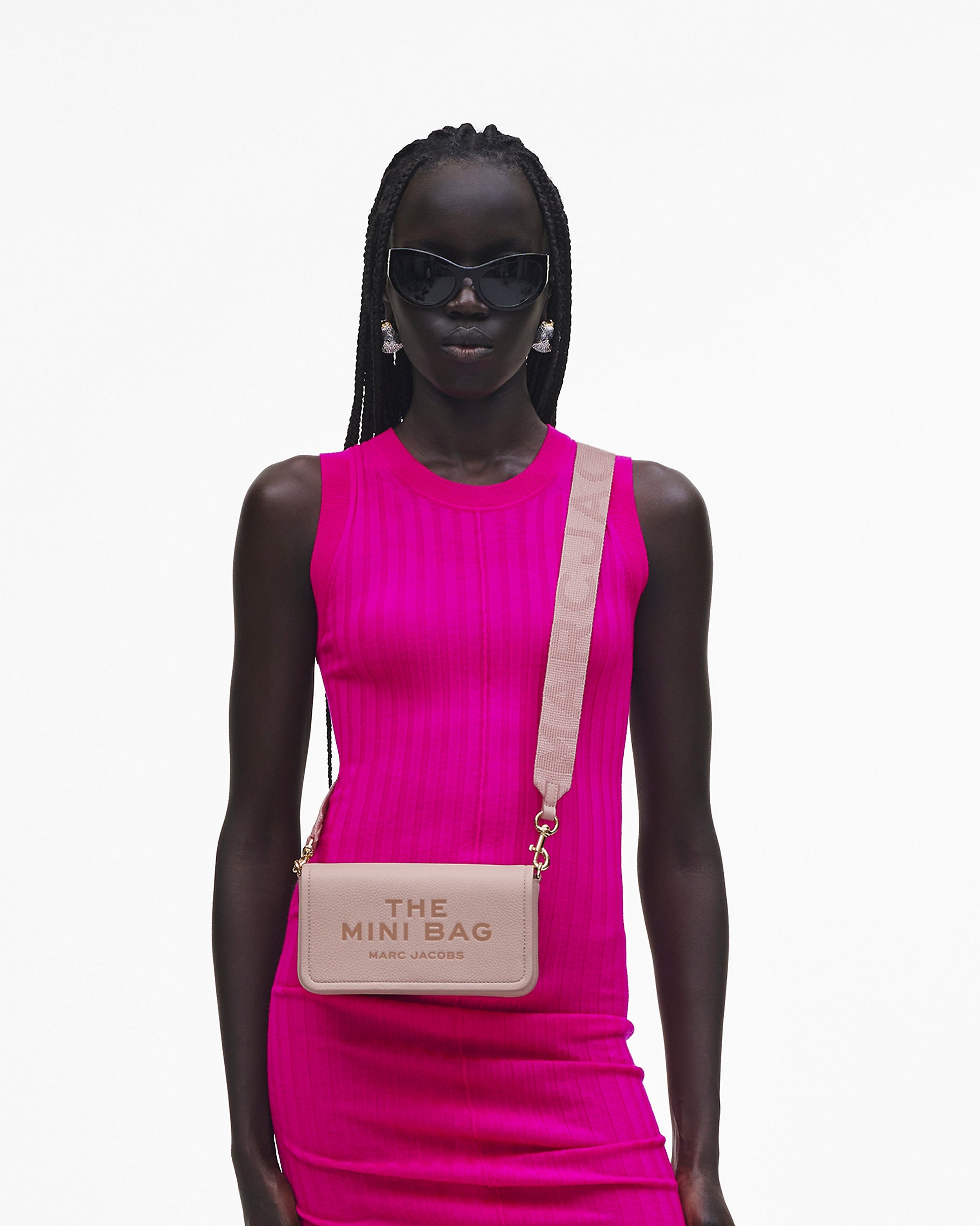 Marc Jacobs The Leather Mini Bag Mini Rose - HEMEN TESLİMDE