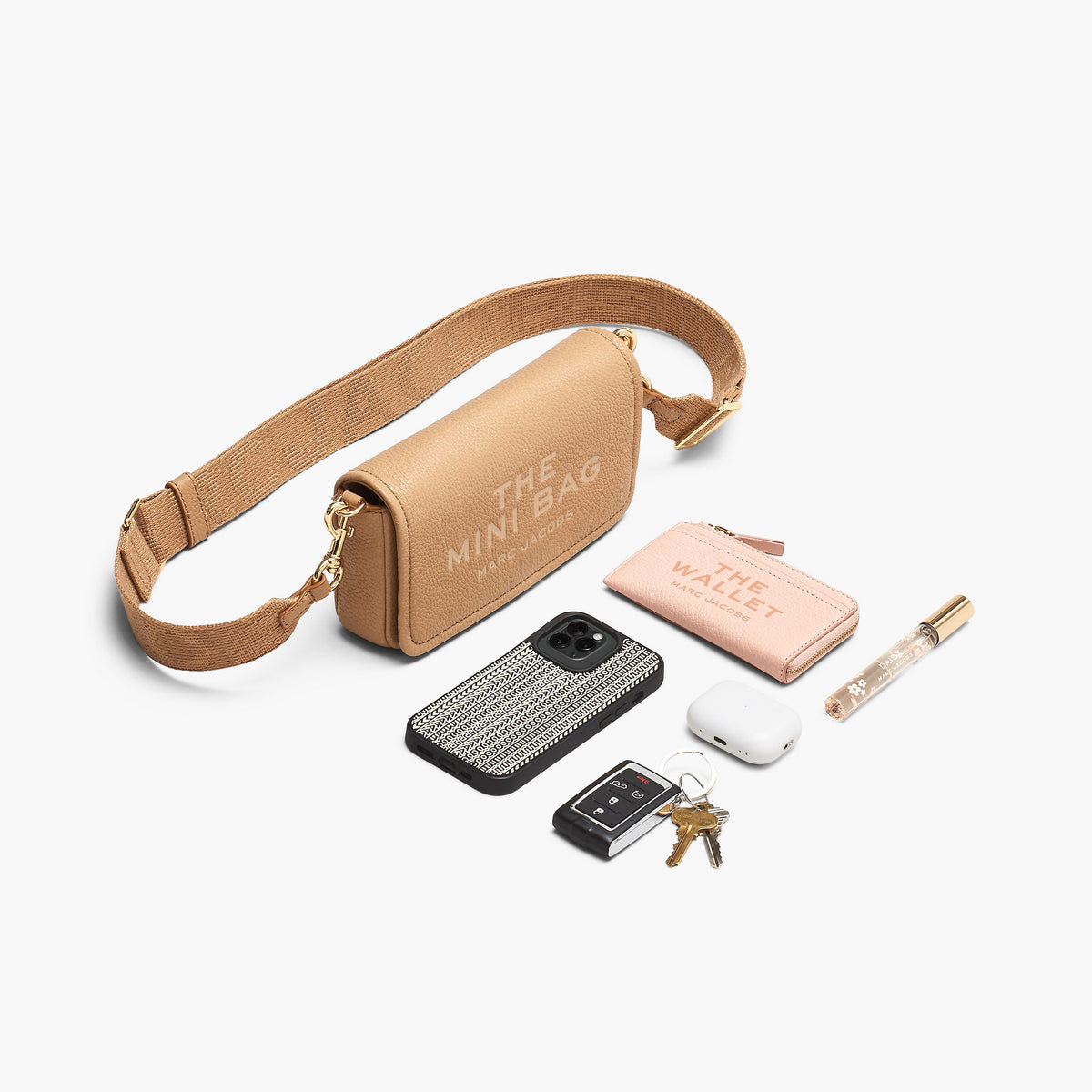 Marc Jacobs The Leather Mini Bag Mini Rose - HEMEN TESLİMDE