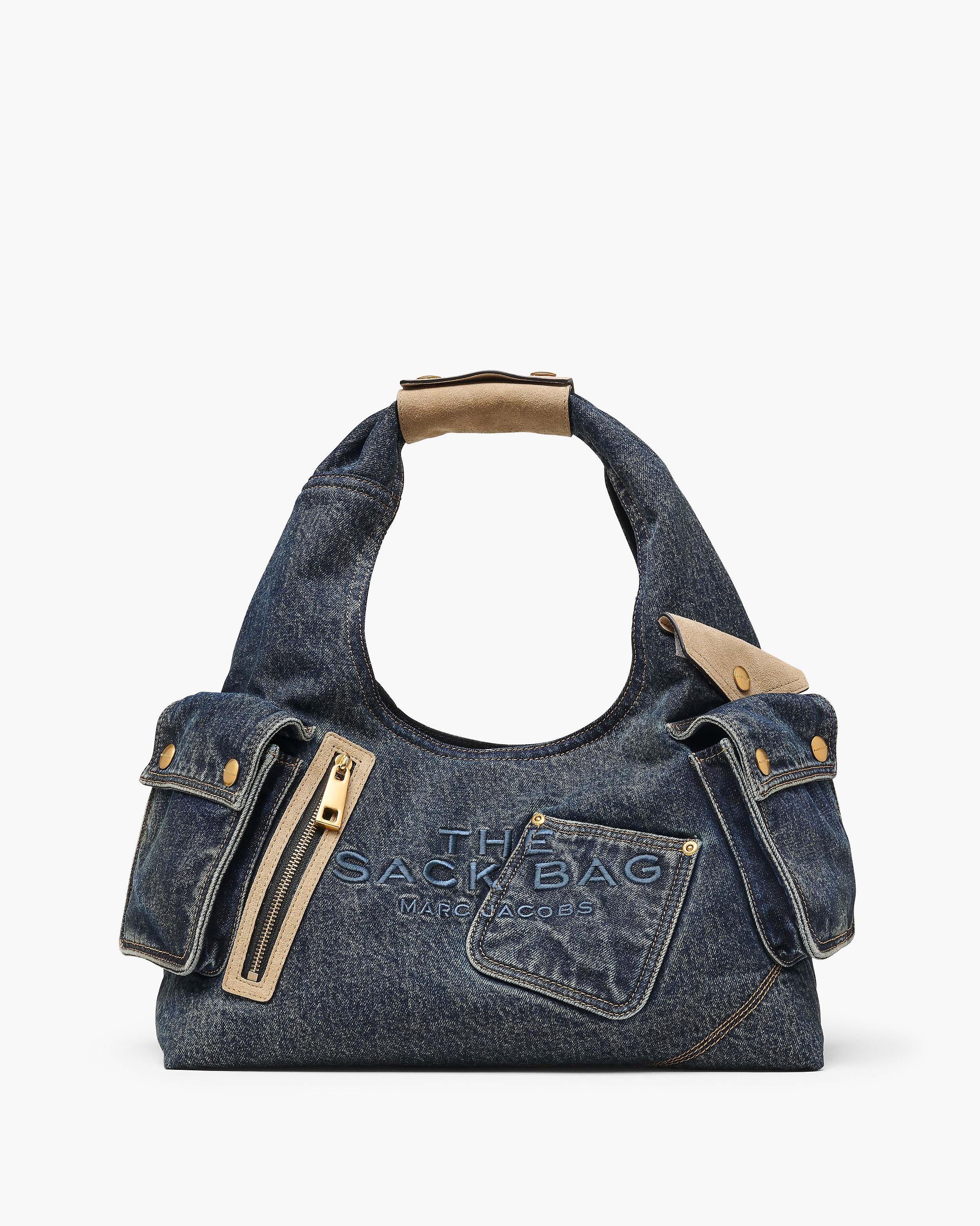 Marc Jacobs The Denim Suede Cargo Sack Bag – Kanadadan Kapına