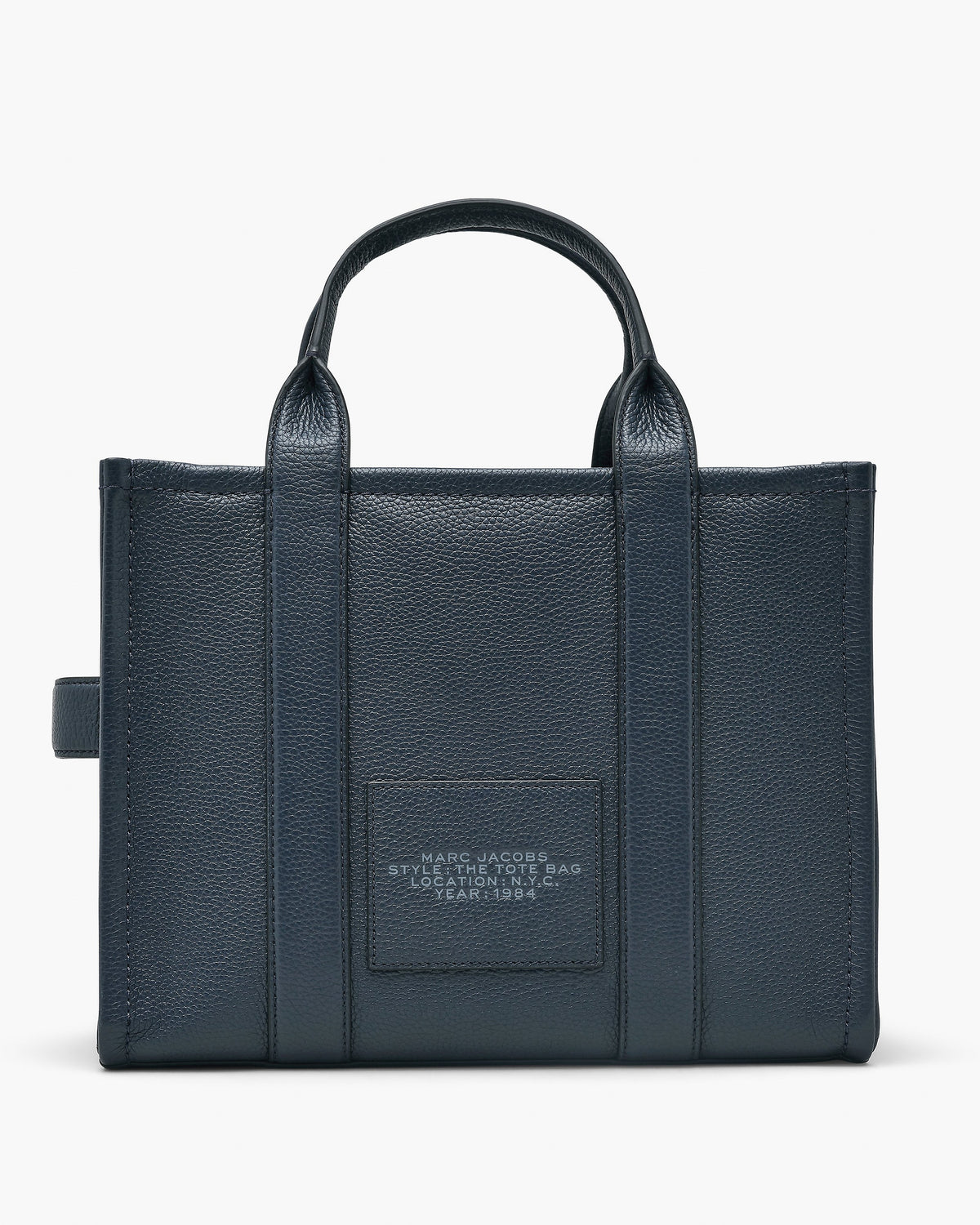 Marc Jacobs The Leather Medium Tote Bag - Blue Sea - HEMEN TESLİMDE