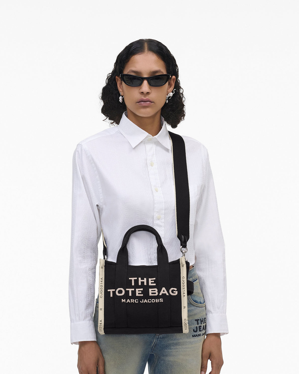 Marc Jacobs The Jacquard Small Tote Bag - Black