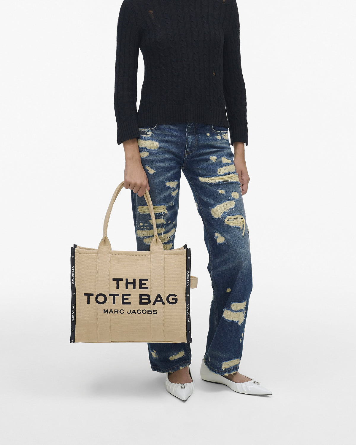 Marc Jacobs The Jacquard Large Tote Bag - Warm Sand - HEMEN TESLİMDE