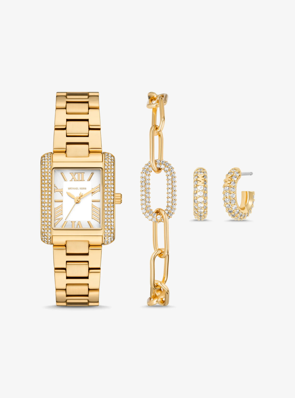 Michael Kors Petite Emery Gold-Tone Watch and Jewelry Gift Set MK4837SET -GOLD