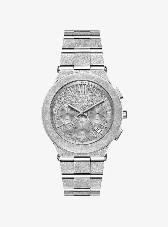 Michael Kors Oversized Billie Frosted Silver Tone Watch MK7558 - Hemen Teslimde