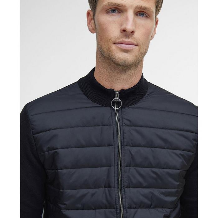 Barbour Men's Essential Carn Baffle Zip Jacket - Black – Kanadadan Kapına