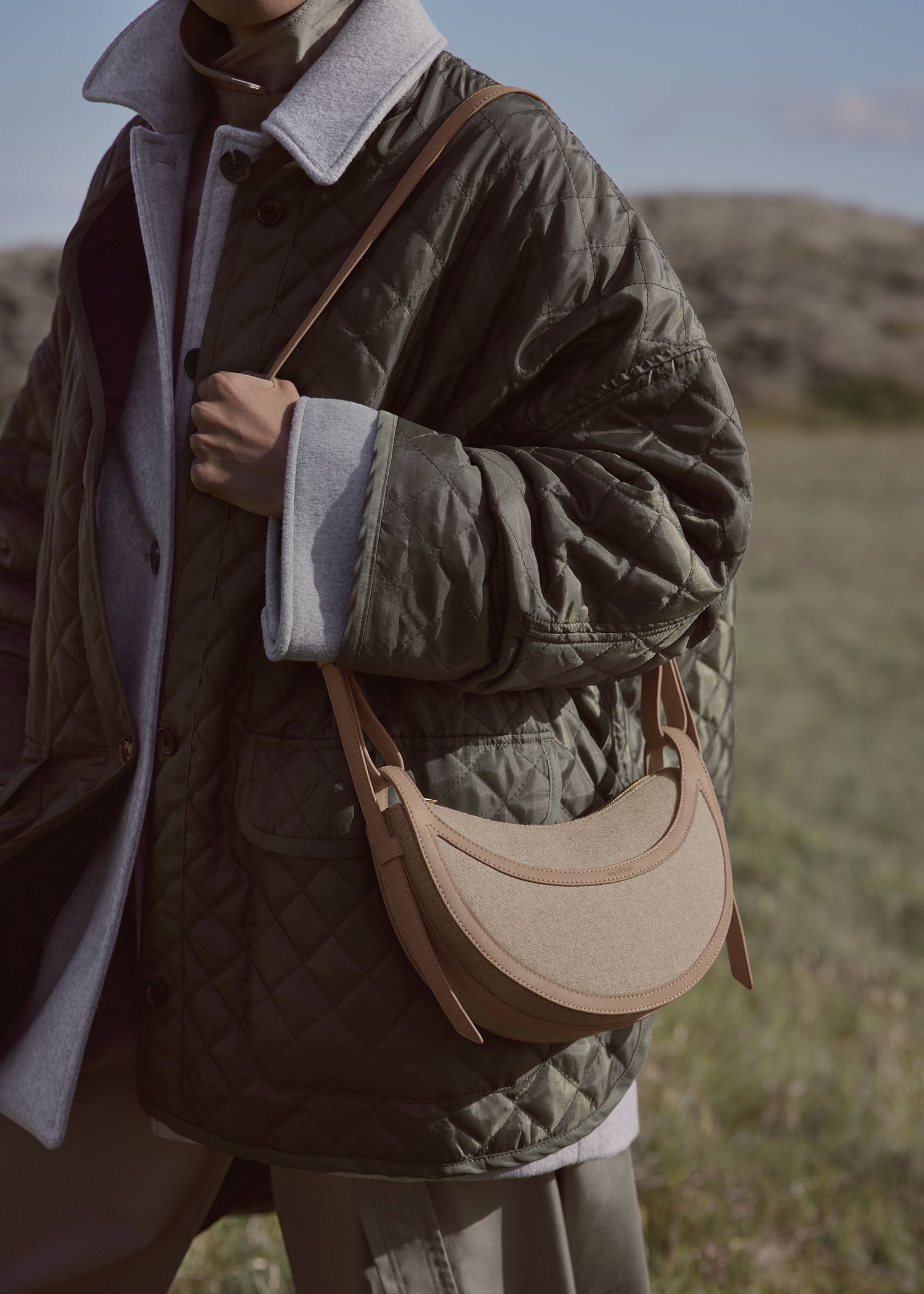 Polène Numéro Dix EDITION DUO TAUPE CANVAS