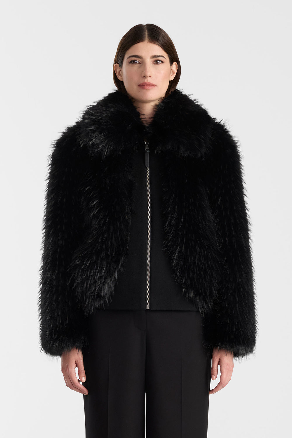 Mackage NANNY Faux-fur jacket-Black