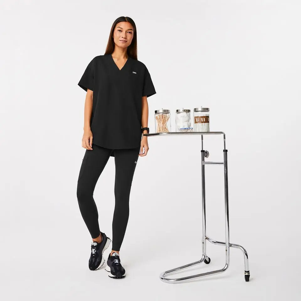 FIGS High Waisted Seville ScrubLegging™-Black