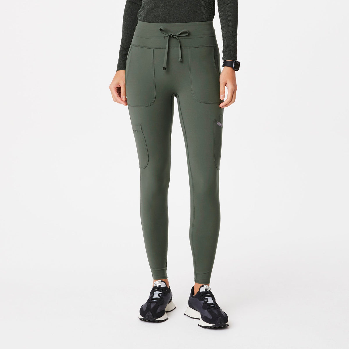 FIGS High Waisted Seville ScrubLegging™- Moss