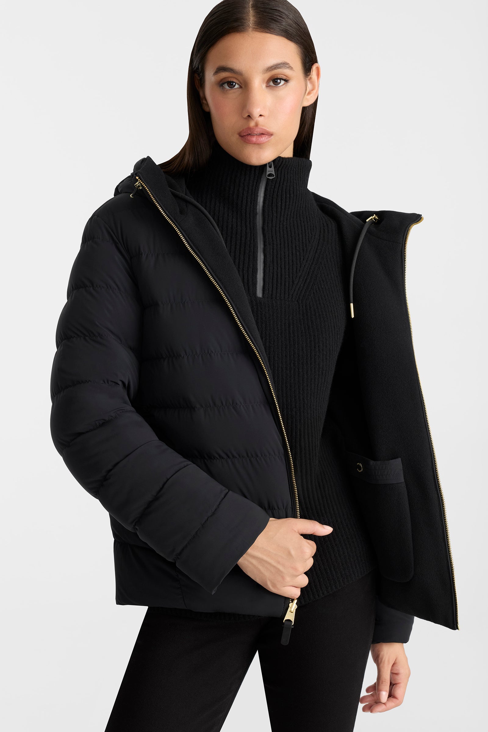 Mackage SINGA Reversible recycled nylon jacket- Black