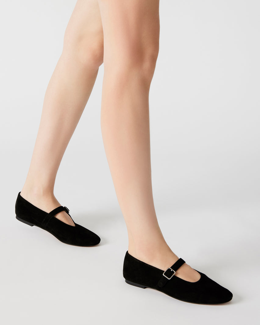 Steve Madden Dreaming Black Suede