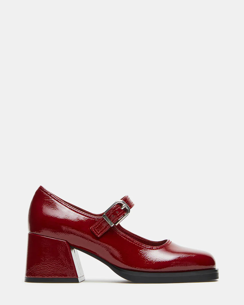 Steve Madden Lisbon Burgundy Patent  -  BURGUNDY PATENT