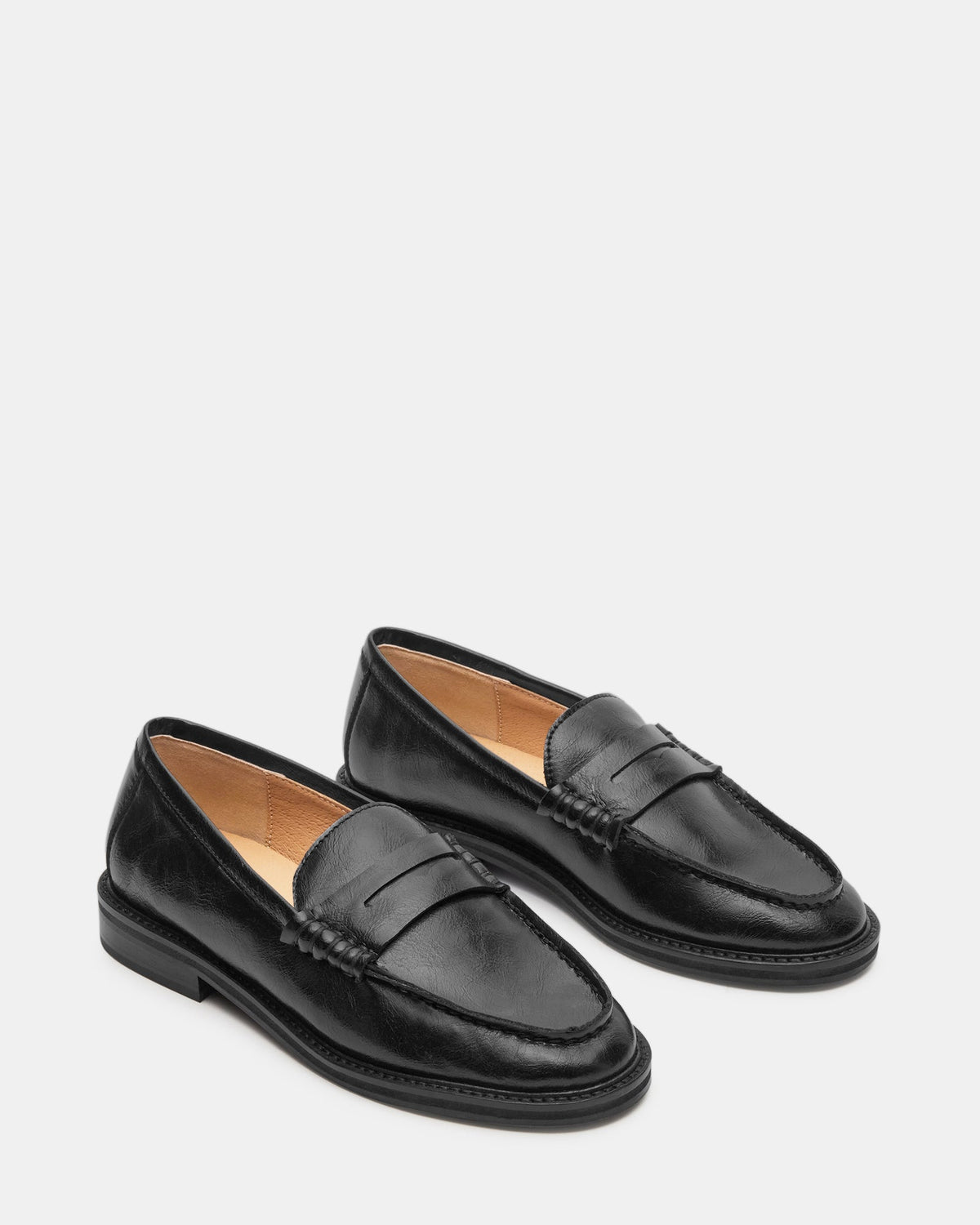 Steve Madden Madison - Black Leather