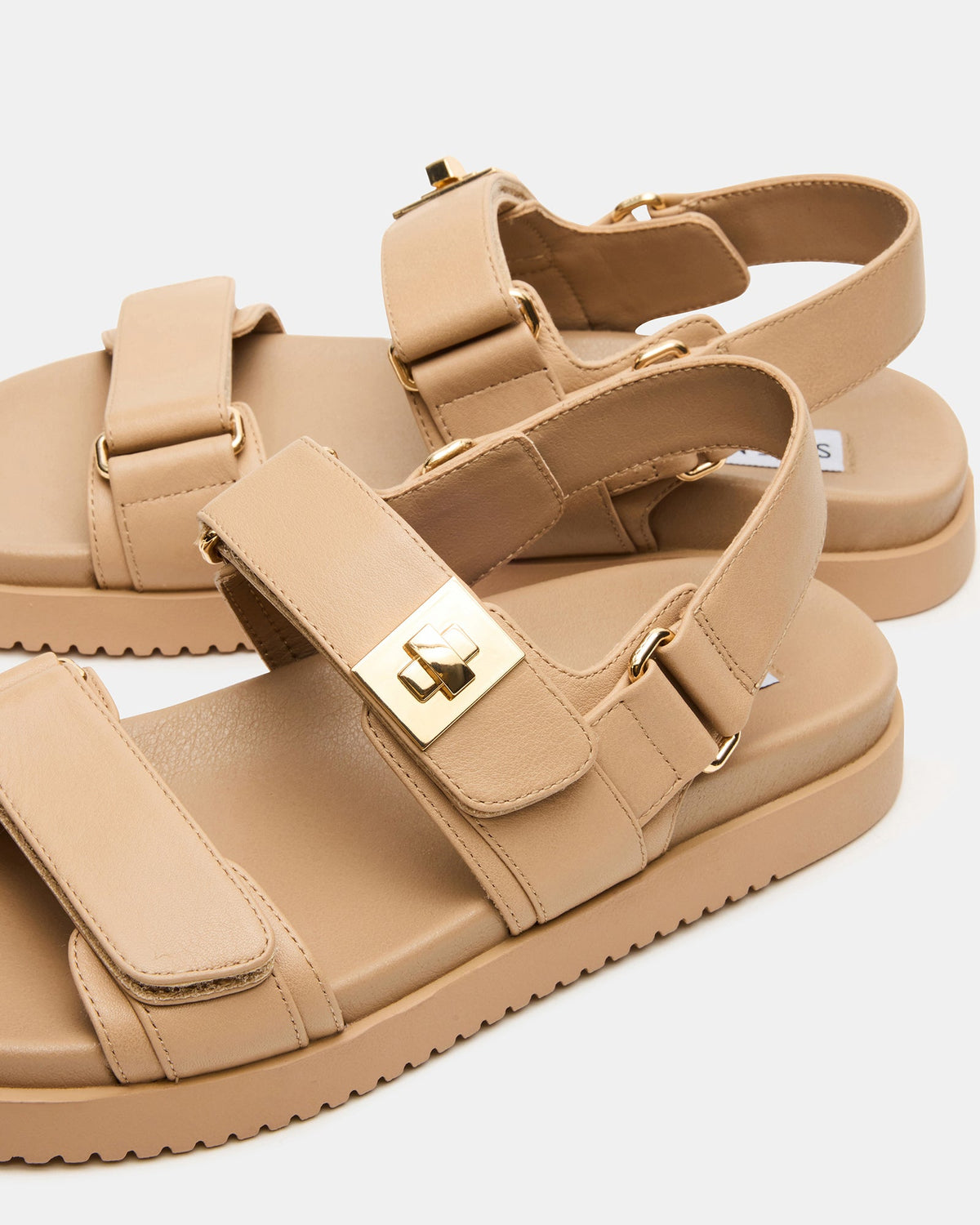Steve Madden Mona Beige Leather - Beige Leather