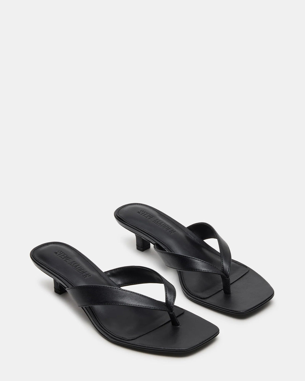 Steve Madden Tracie Black Leather- BLACK LEATHER