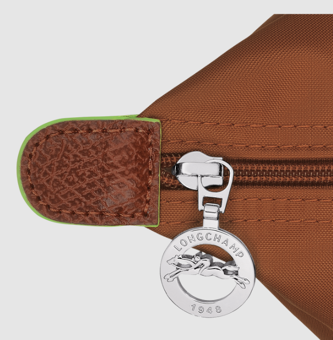 Longchamp Le Pliage Green M Handbag Cognac - Hemen Teslimde