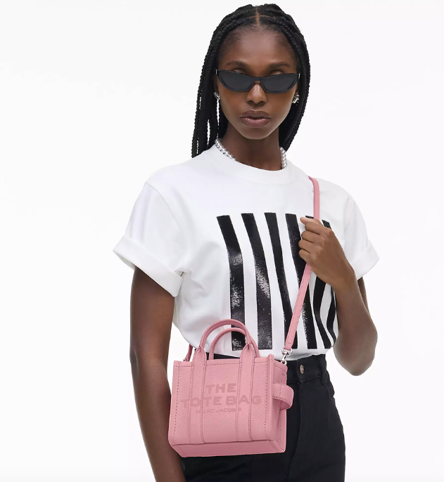 Marc Jacobs The Leather Crossbody Tote Bag - Ribbon Pink