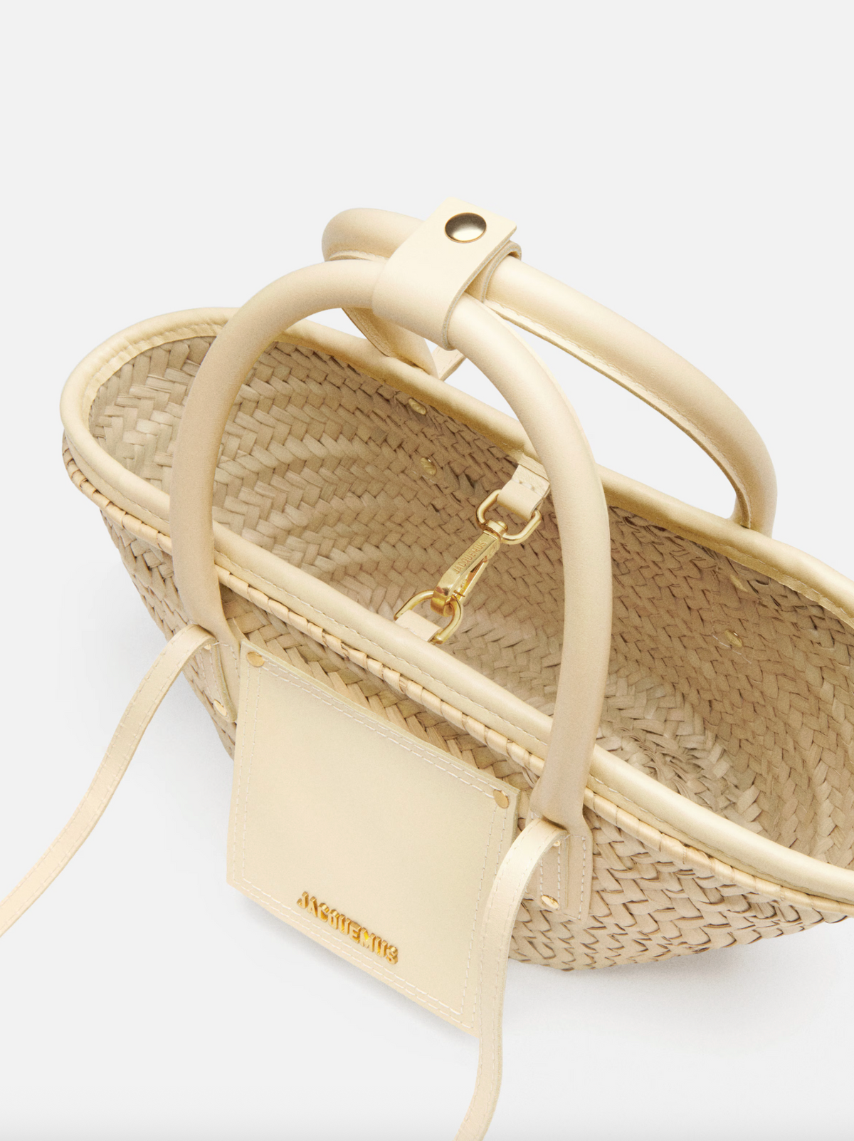 JACQUEMUS The Small Soli Basket - Ivory