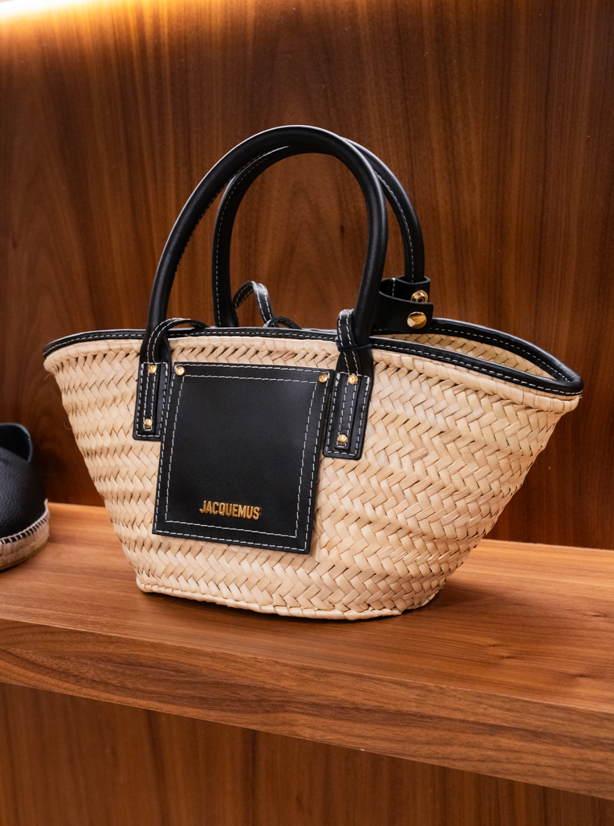 JACQUEMUS The Small Soli Basket - Black