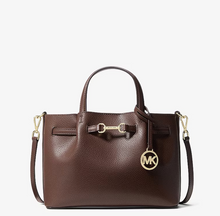 Michael Kors Carson Small Pebbled Leather Satchel-Nutmeg