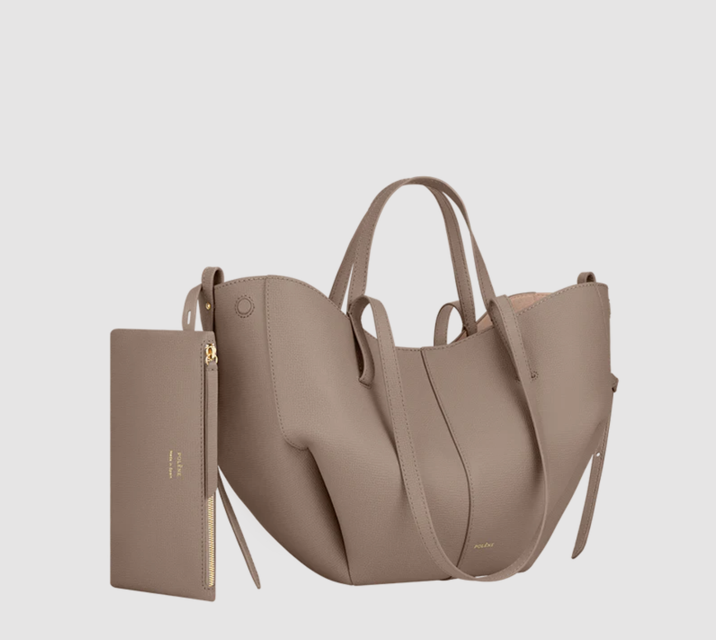 Polène Cyme Mini EDITION TEXTURED TAUPE