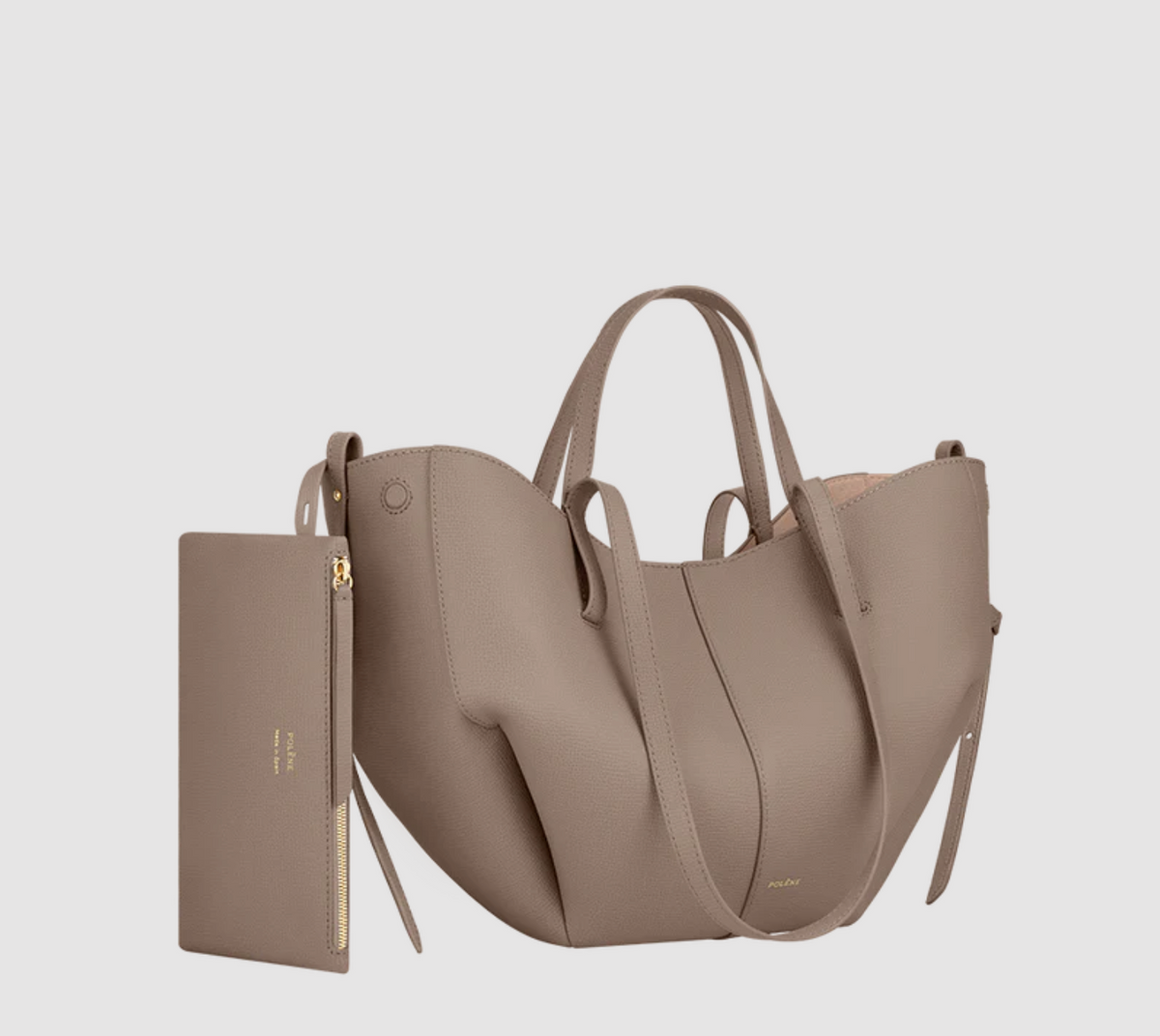 Polène Cyme Mini EDITION TEXTURED TAUPE