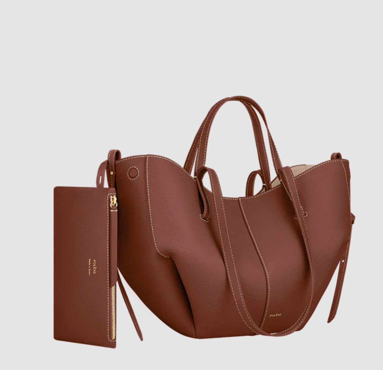 Polène Cyme Mini EDITION TEXTURED COGNAC