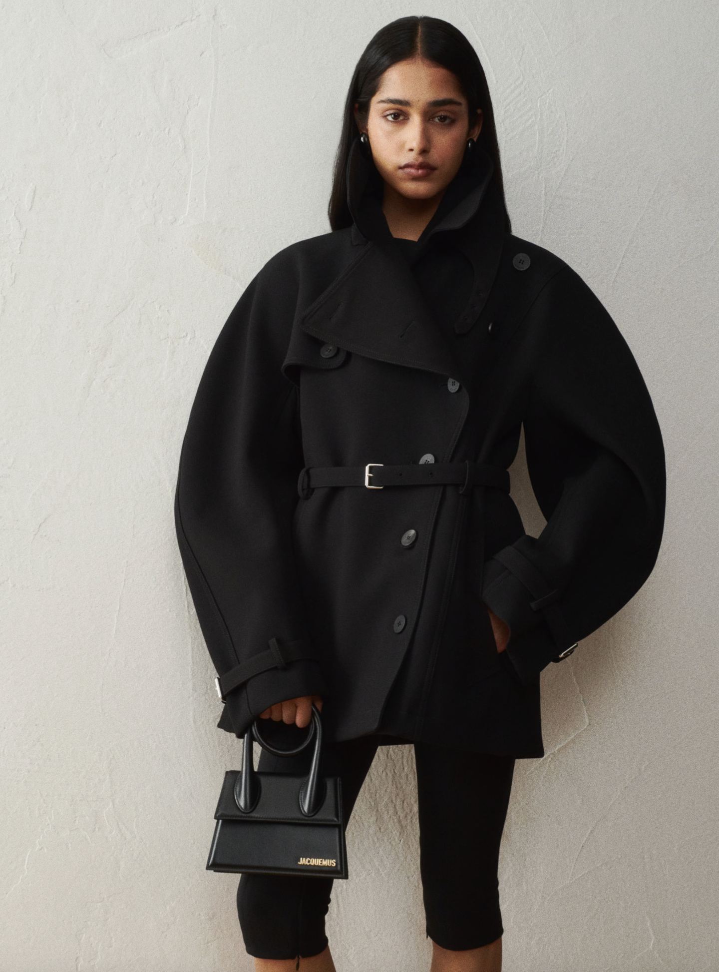 JACQUEMUS The knot Chiquito Bag - Black