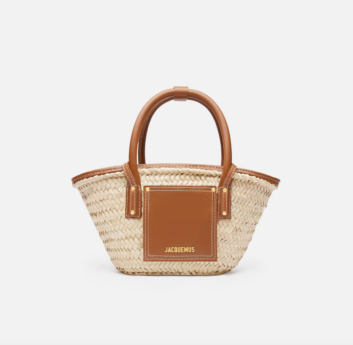 JACQUEMUS The Small Soli Basket - Light Brown