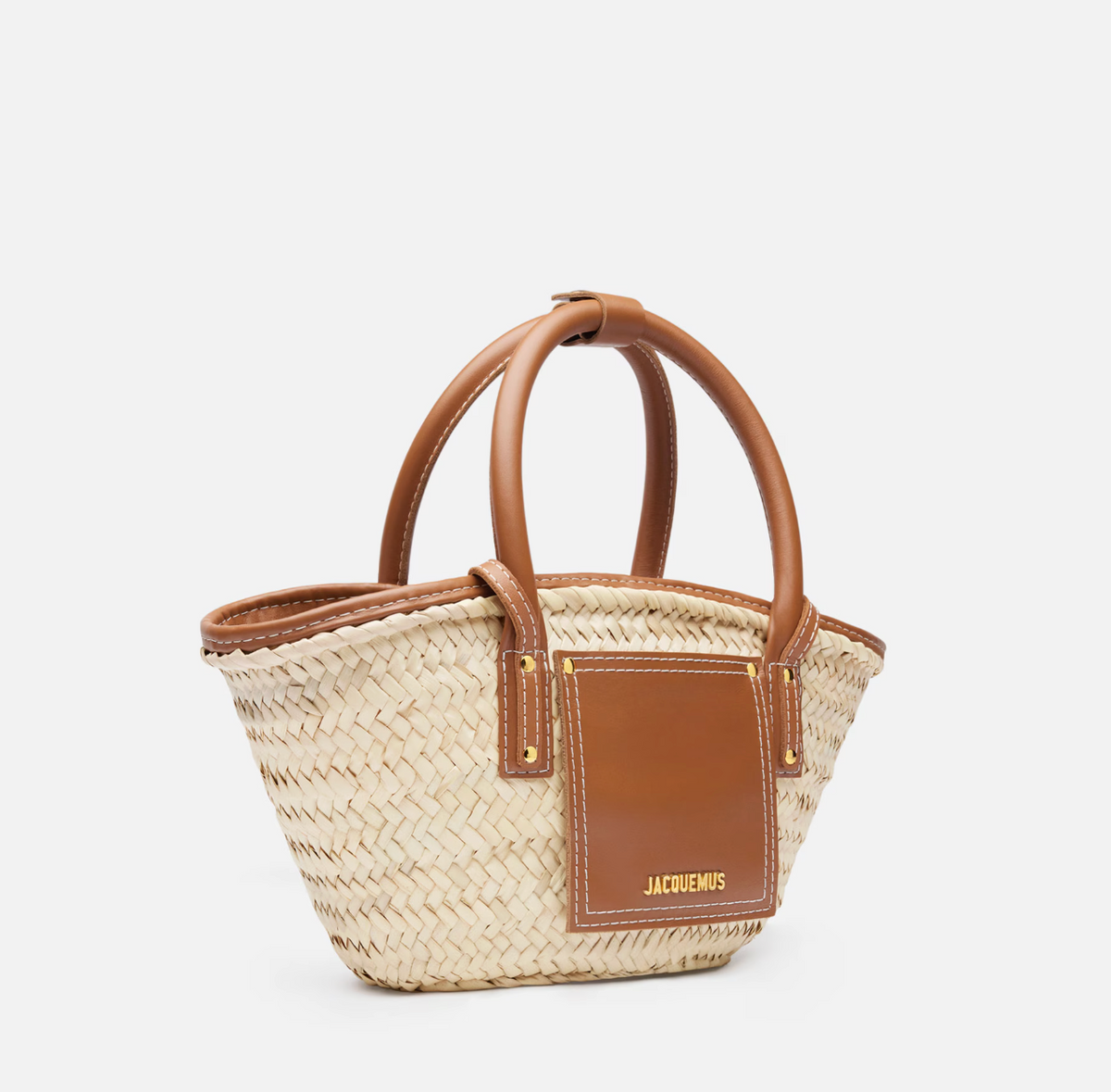 JACQUEMUS The Small Soli Basket - Light Brown