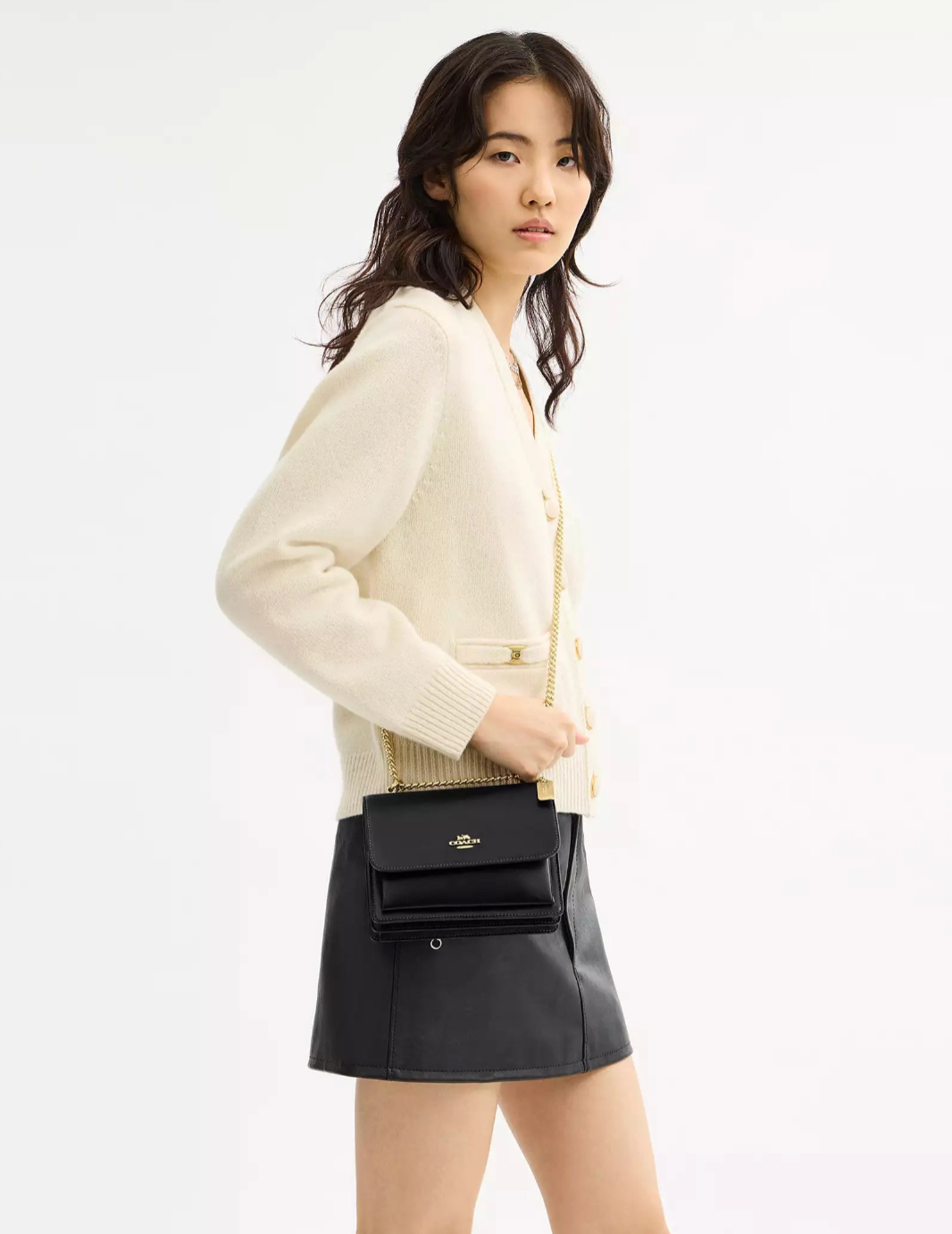 Coach Mini Klare Crossbody  -  Gold/Black - Hemen Teslimde