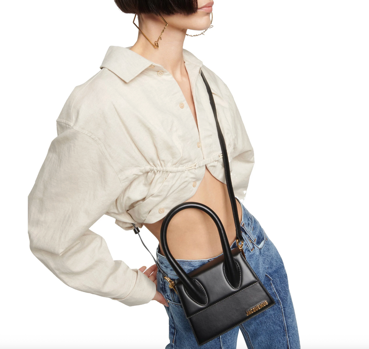 JACQUEMUS The Medium Chiquito Bag - Black