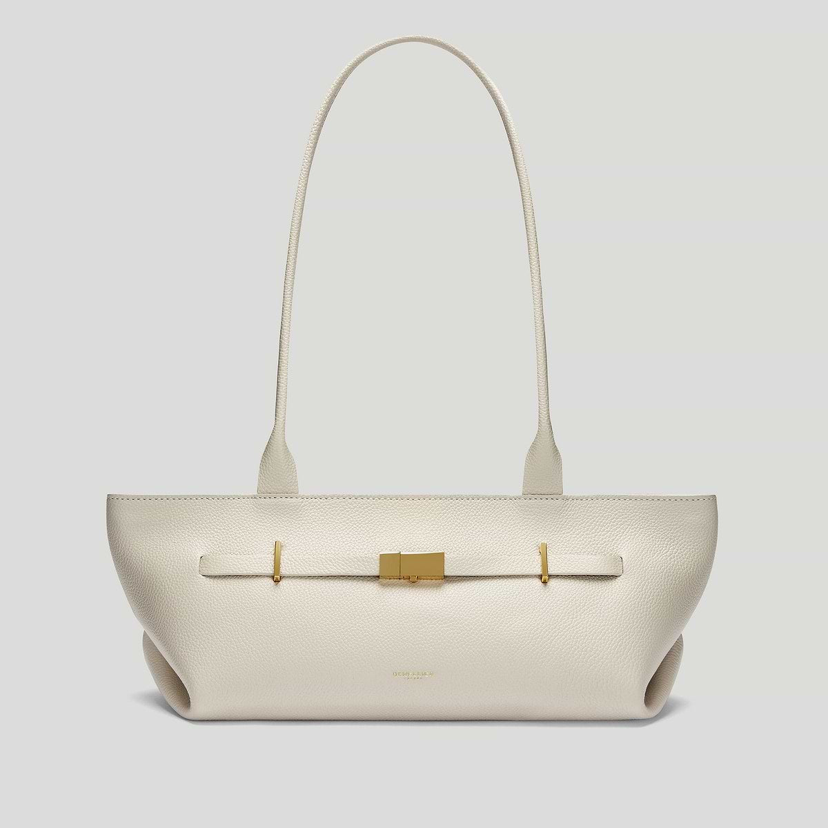 DeMellier The New York Shoulder-Off-White Small Grain