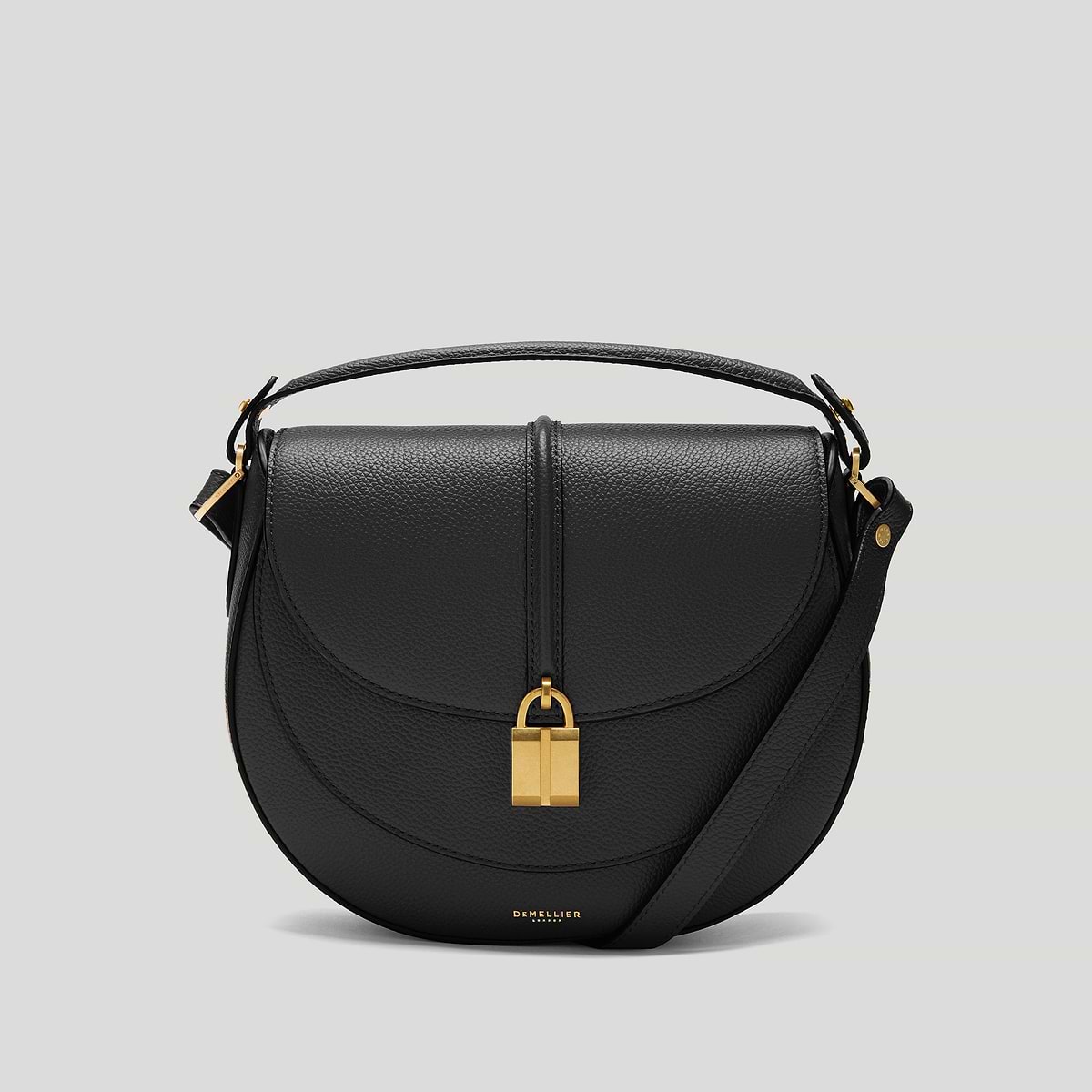 DeMellier The Siena Saddle-Black Small Grain