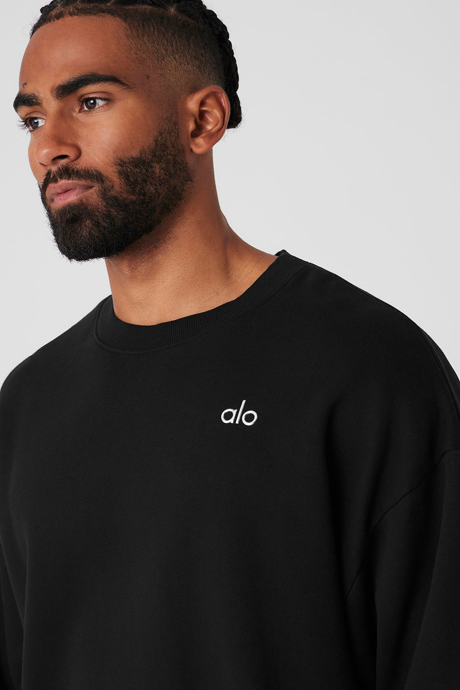 Alo Yoga Men's Accolade Crew Neck Pullover - Black – Kanadadan Kapına