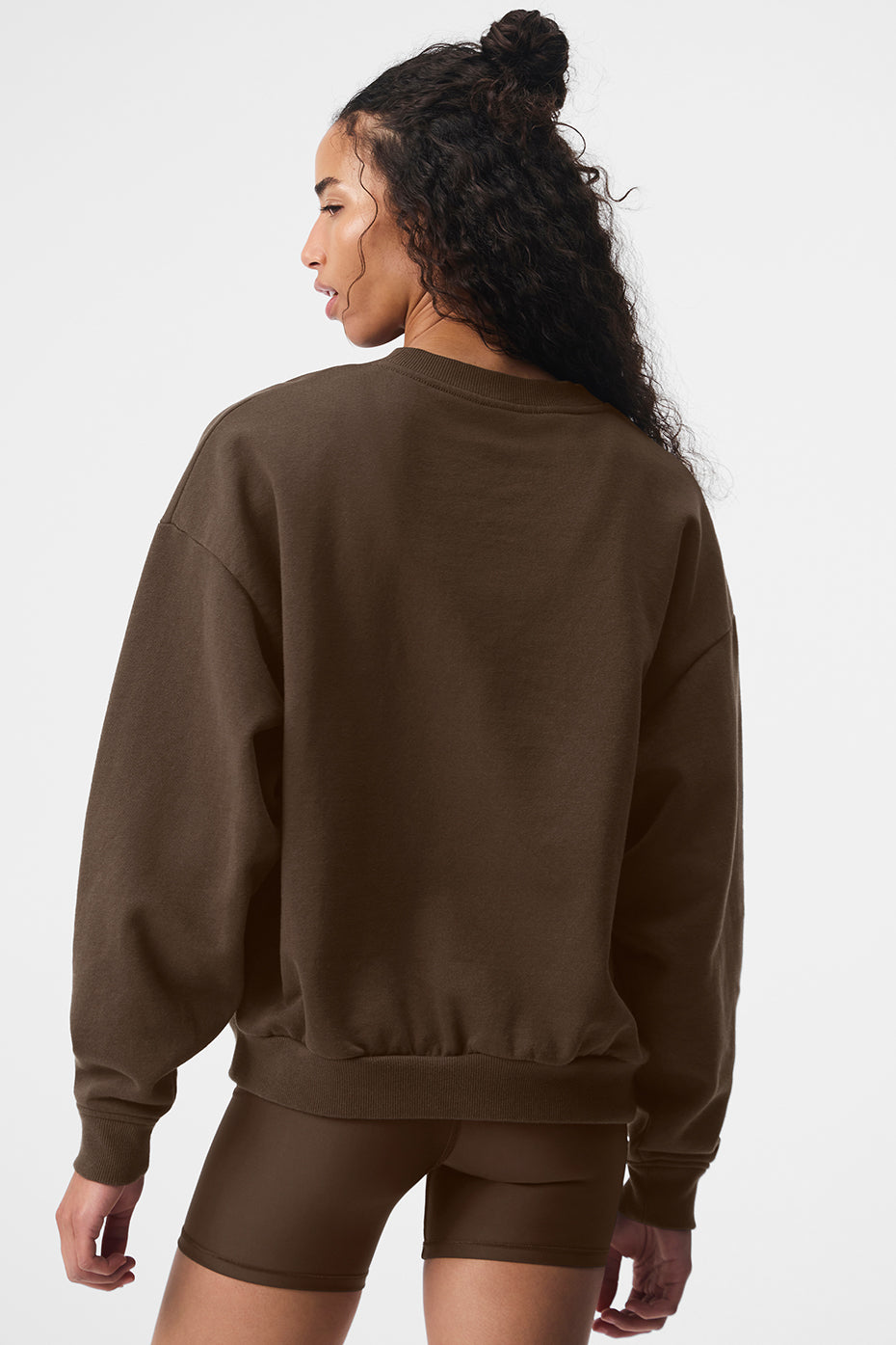 Alo Yoga Accolade Crew Neck Pullover - Espresso